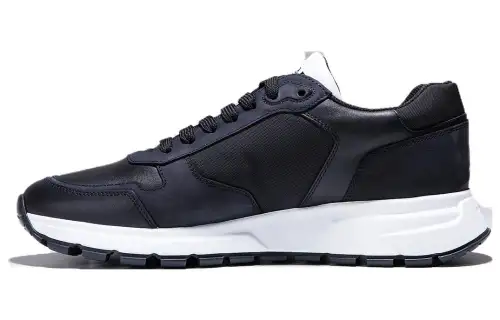 PRADA Leather And Re-Nylon 'Black White'