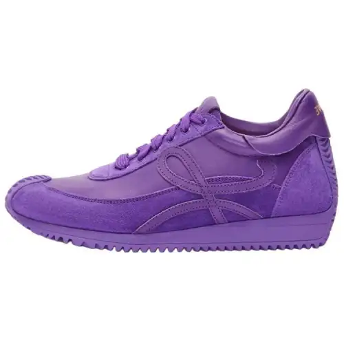 LOEWE Flow Runner Leather Cushioning Low top Sports Casual Shoes Women's Purple