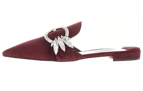 MIU MIU Cow Leather Casual Shoes Women's Fuchsia