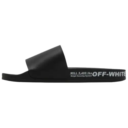 OFF WHITE Industrial Belt Slides Black White