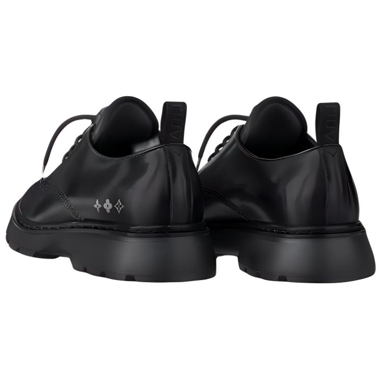 LOUIS VUITTON Bold Leather Casual Shoes Men's Black