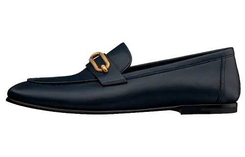 HERMES Colette Loafers Women's Blue