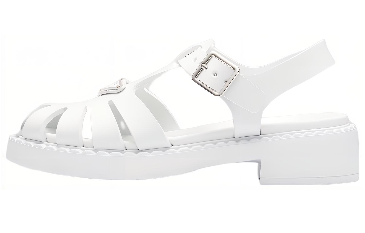 Женские сандалии Prada Римские (белые)