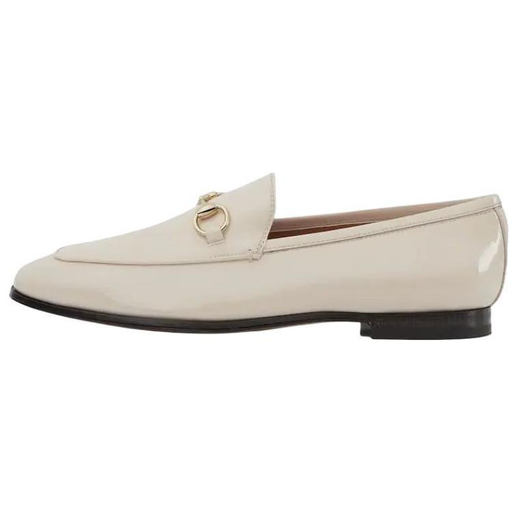 Женские лоферы Gucci Jordaan (белые)