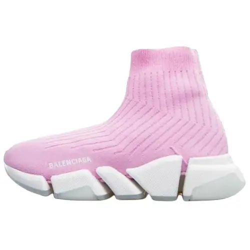 Balenciaga Speed 2.0 Trainers 'Rib Knit Pale Pink' Women's