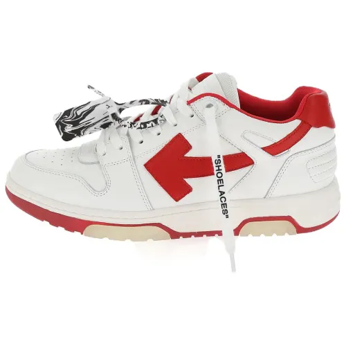 OFF WHITE Out Of Office Low Sneakers White/Red Women's
