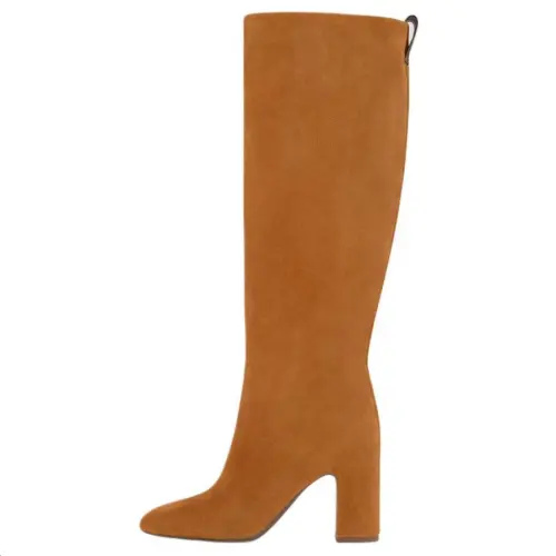 LOUIS VUITTON Donna Calfskin Knee high Boots 8.5cm Women's Brown