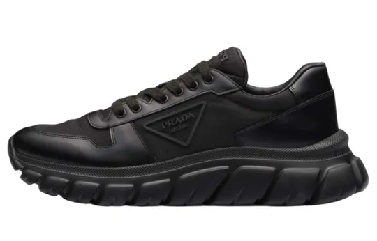 PRADA Triangle Logo Low-top Sneakers