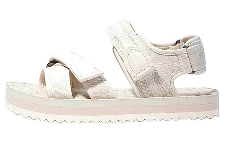 COACH Leather Beach Sandals Men's White