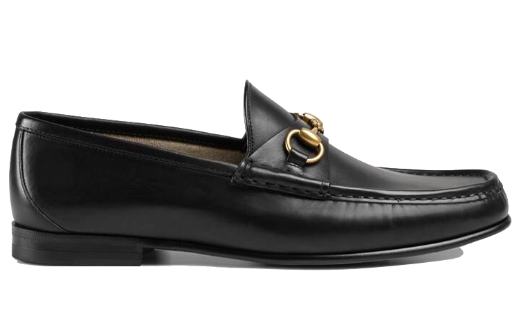 Мужские лоферы Gucci Horsebit 1953 (черные) — фото 2