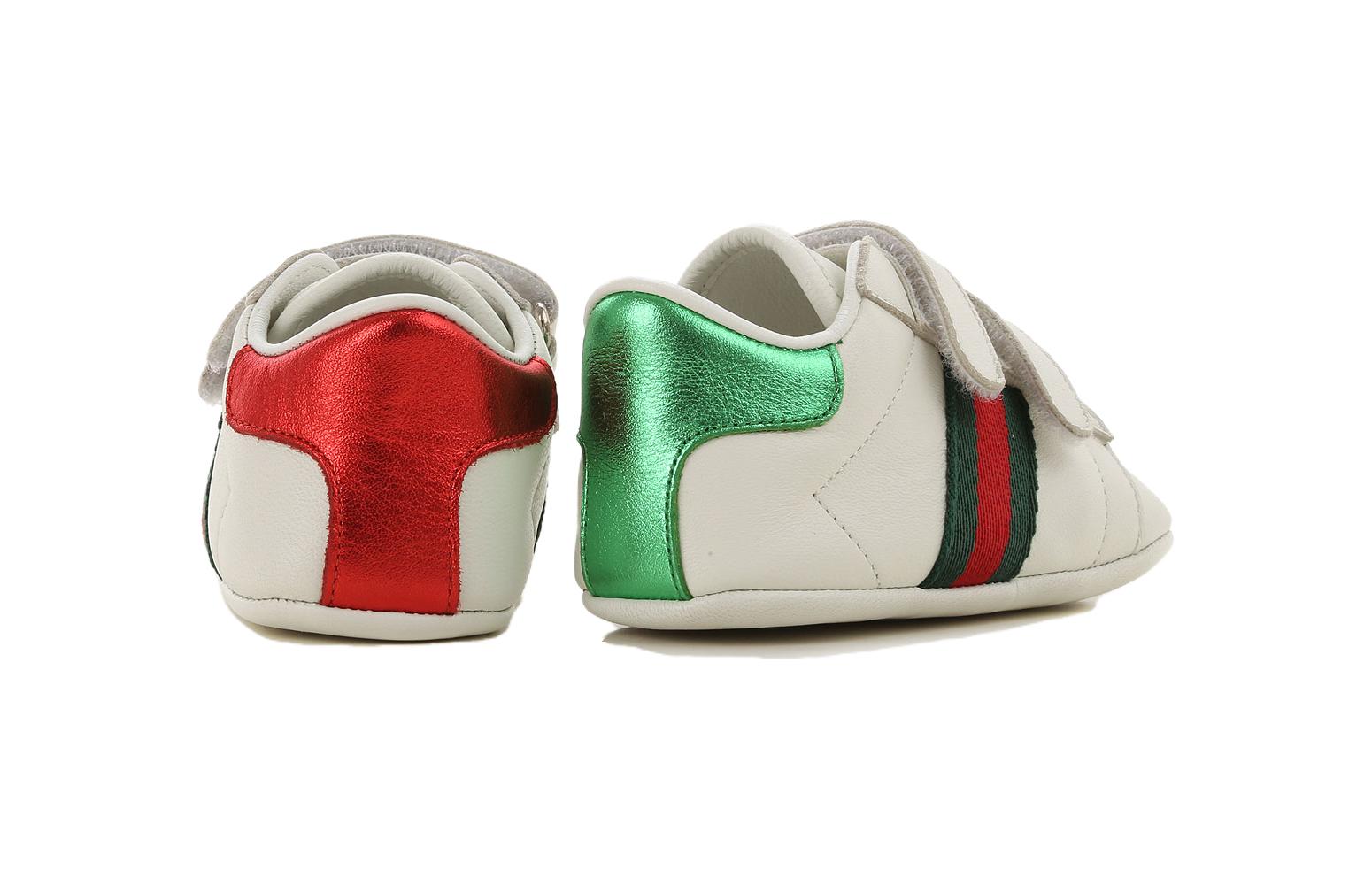 Детские кеды Gucci (белые) — фото 4