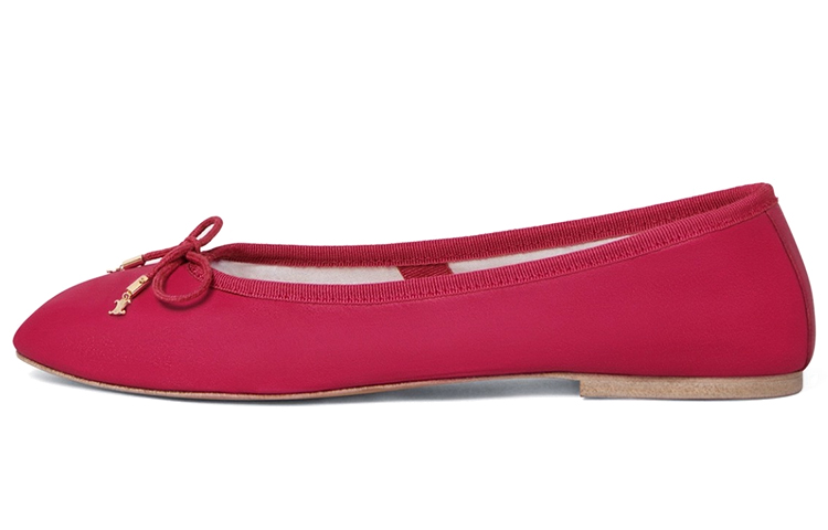 CELINE Sheepskin Casual Shoes Women's Rose Red