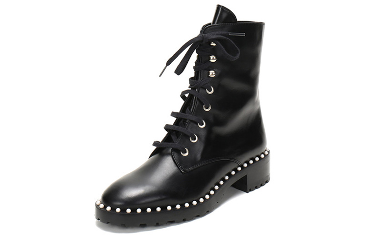 Stuart Weitzman/SW Allie Cow Leather Ankle Boots Women's Black