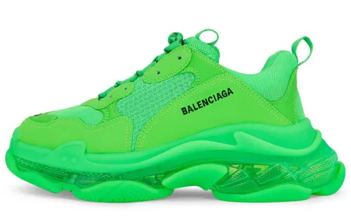 Balenciaga Triple S Clear Sole Fluo Green