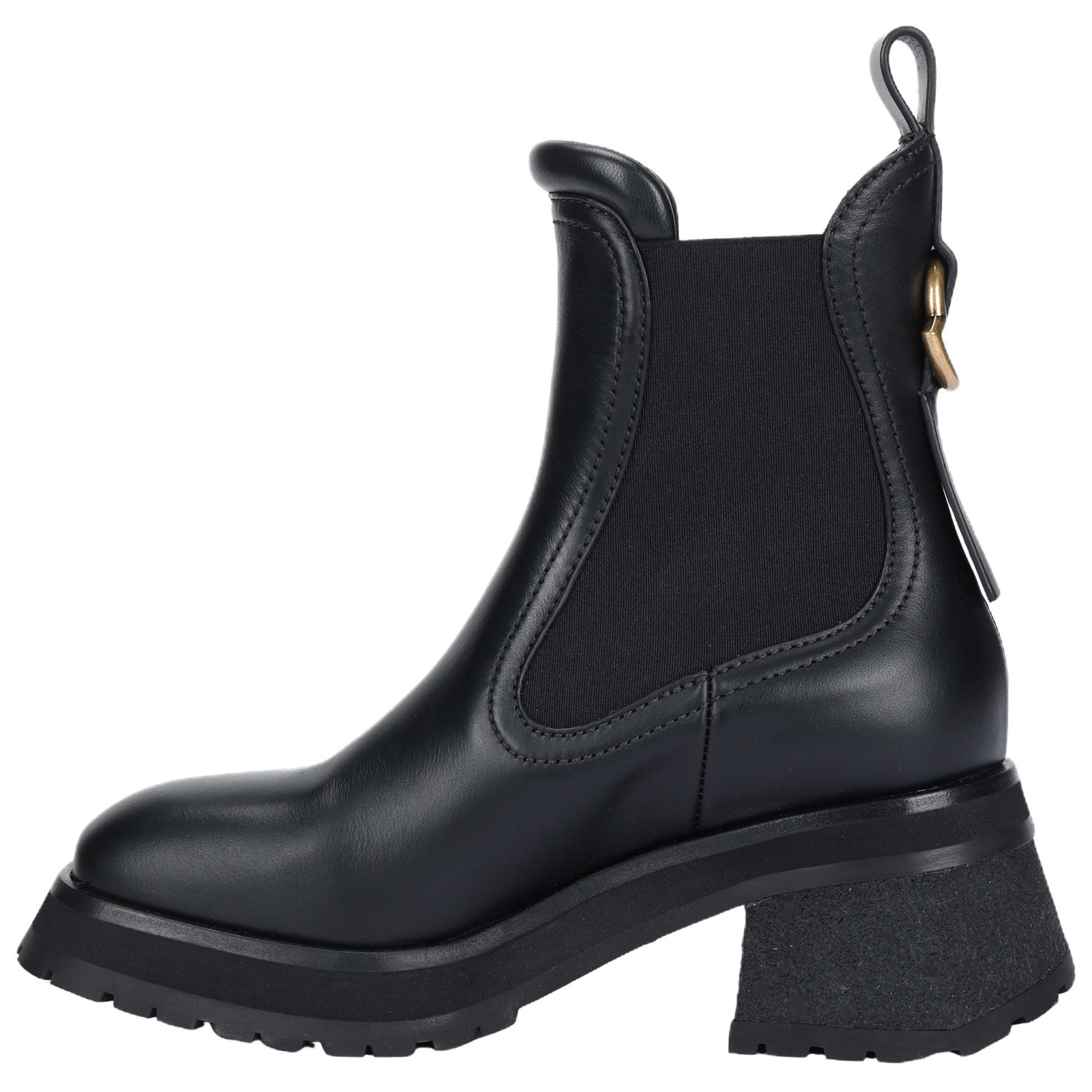 Женские ботинки Moncler Chelsea Boots (черные)