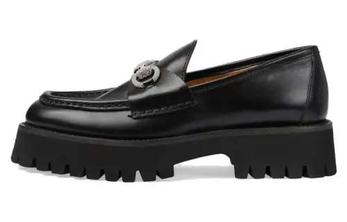 GUCCI Horsebit Loafers Women's Black