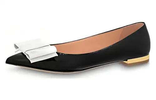 LOUIS VUITTON Blossom Leather Casual Shoes Women's Black