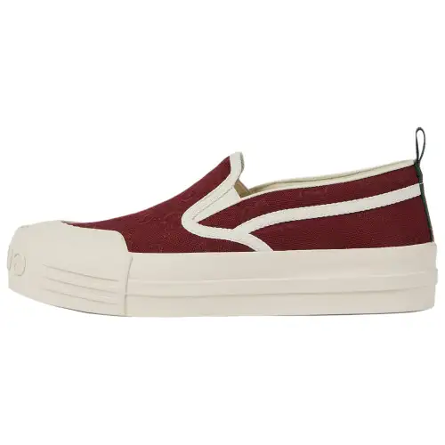 GUCCI Donna Low top Canvas Shoes Women's Red