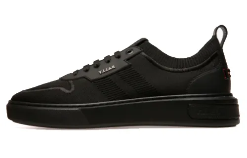 BALLY Bally Macky Fabric Knitted Fabric Low Top Sneakers Men's Black