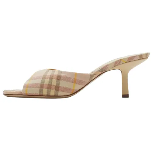 Burberry Slide Slippers 6.5cm Women's Khaki