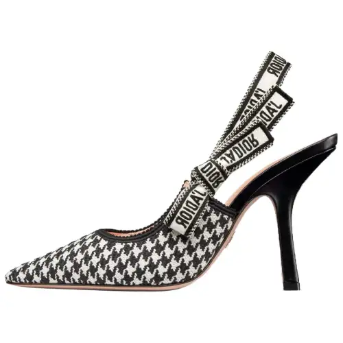 DIOR J'Adior Slim Heel High Heels 10cm Women's Black White