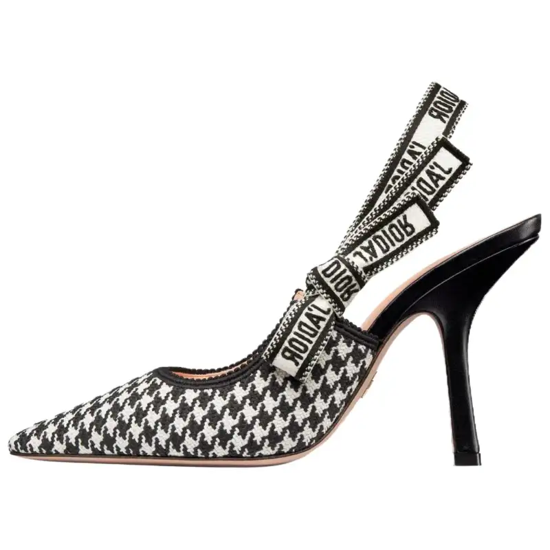 DIOR J'Adior Slim Heel High Heels 10cm Women's Black White