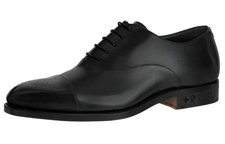 LOUIS VUITTON Monceau Flex Richelieu Derby Shoes 'Black'