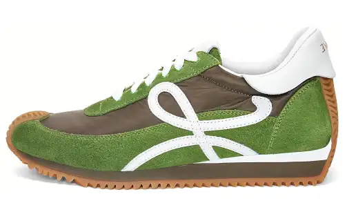 LOEWE Flow Runner Cushioning Low top Casual Shoes Men's Green Gray