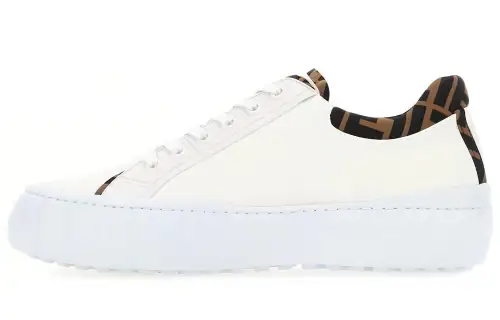FENDI Force Low top Stylish Skateboarding Shoes Men's White