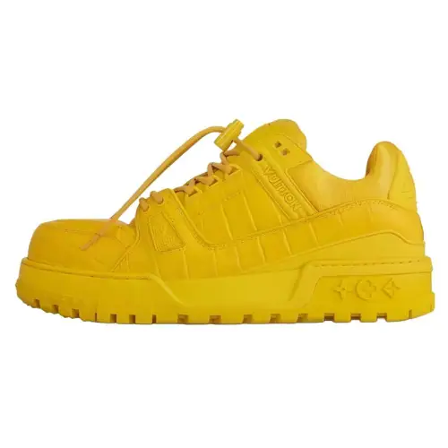 LOUIS VUITTON Lv Trainer Maxi Sneaker Yellow