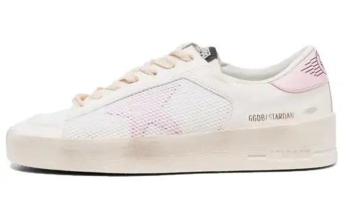 Golden Goose Stardan White Orchid Pink Women's
