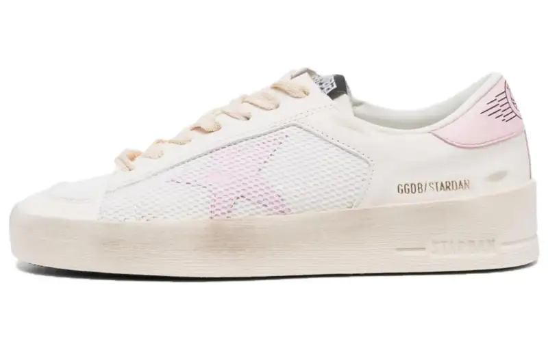 Golden Goose Stardan White Orchid Pink Women's