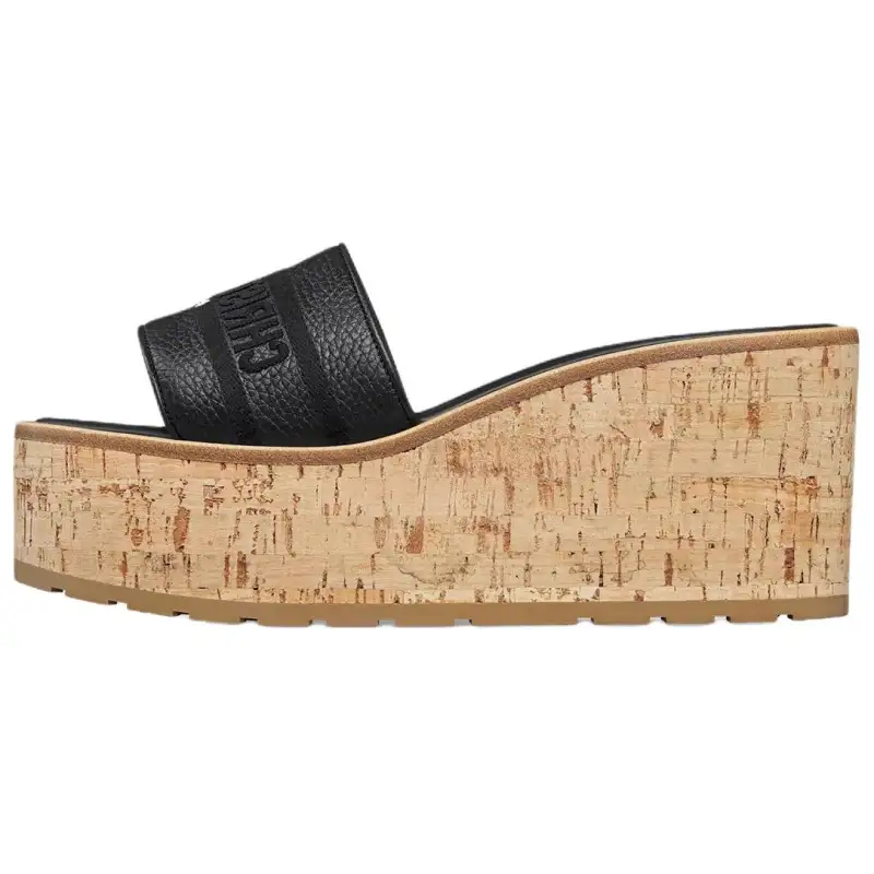 DIOR Dway Slide Slippers 8cm Women's Black