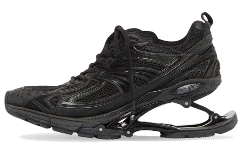 Balenciaga X Pander Mesh Low top Casual Shoes Men's Black