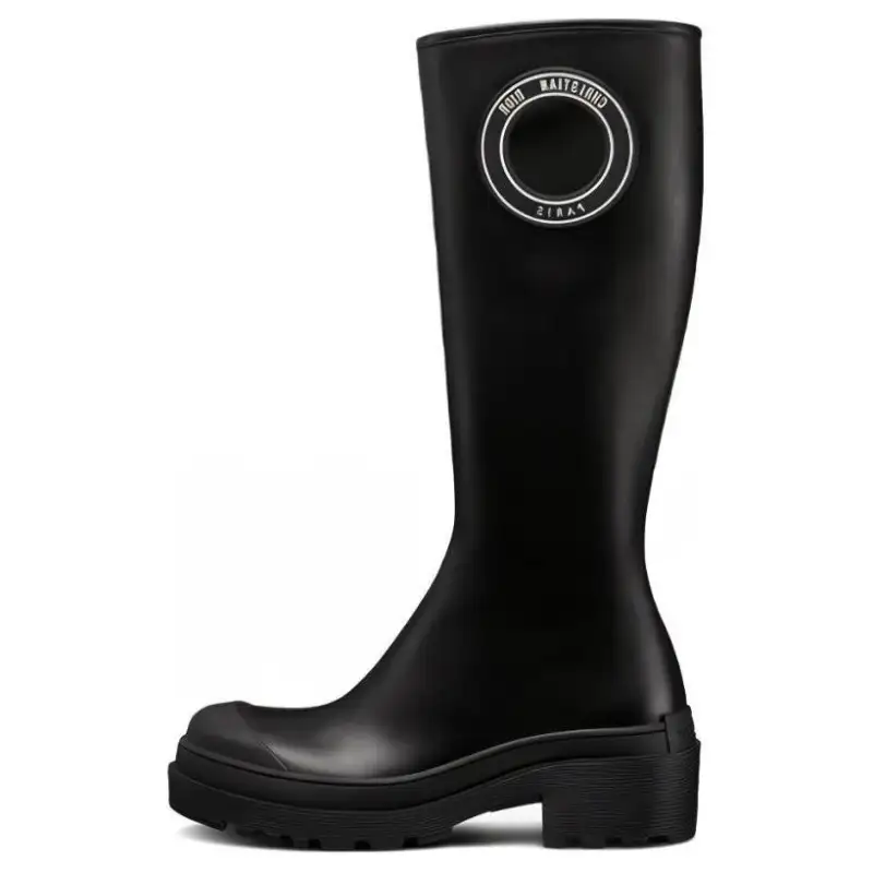 DIOR Symbol Knee high Boots Women's Black