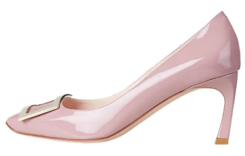 Roger Vivier Belle Vivier Slim Heel High Heels Women's Purple Pink