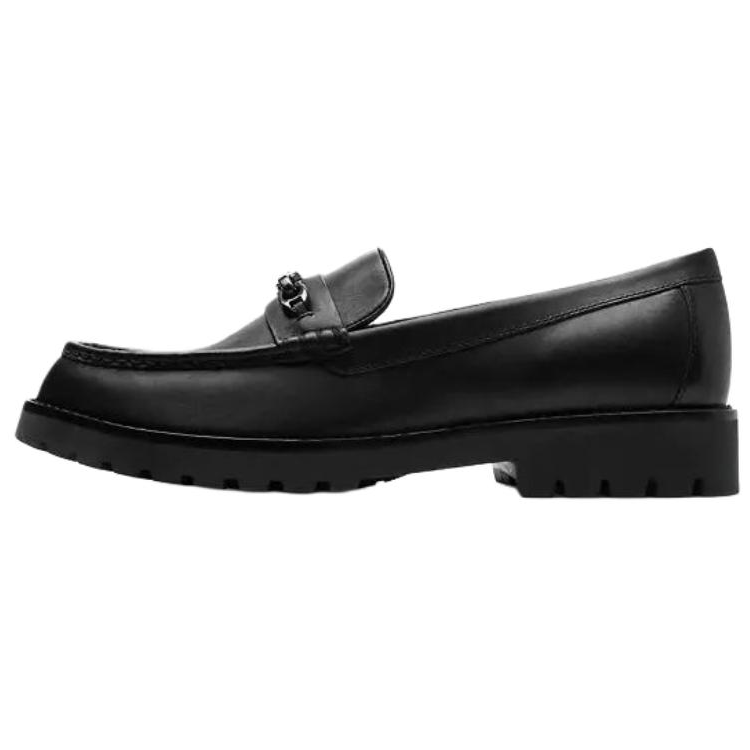Мужские лоферы COACH Leather (черные)