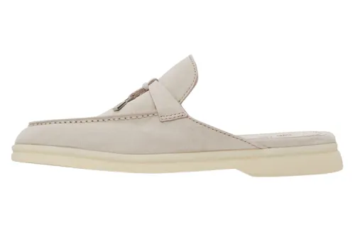 Loro Piana Closed Toe Slippers Women's Beige