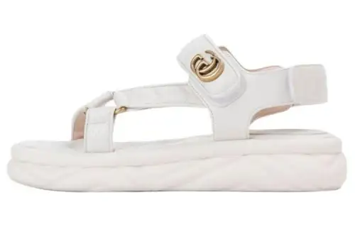 GUCCI Double-G Leather Sandals