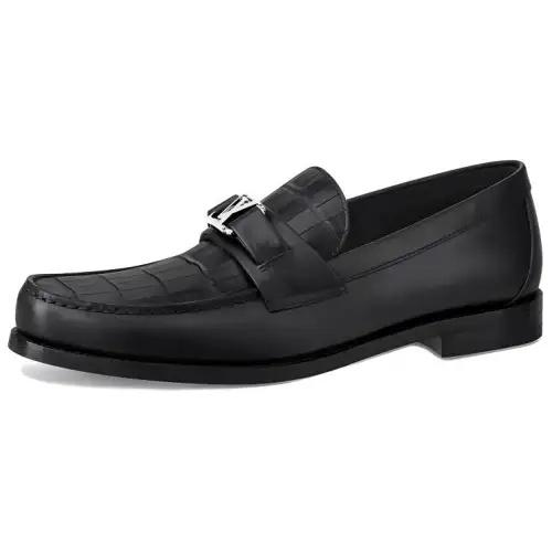 LOUIS VUITTON Major Loafers Men's Black