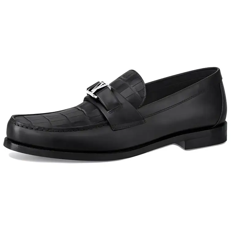 LOUIS VUITTON Major Loafers Men's Black