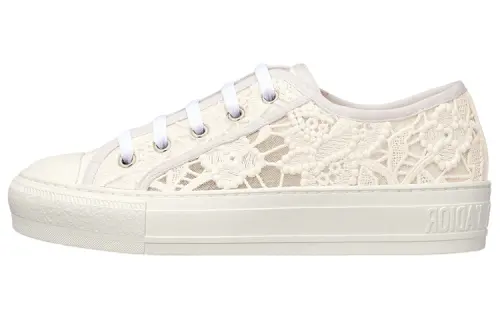 DIOR Walk'n'Dior Low top Stylish Skateboarding Shoes Women's White