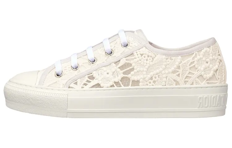 DIOR Walk'n'Dior Low top Stylish Skateboarding Shoes Women's White