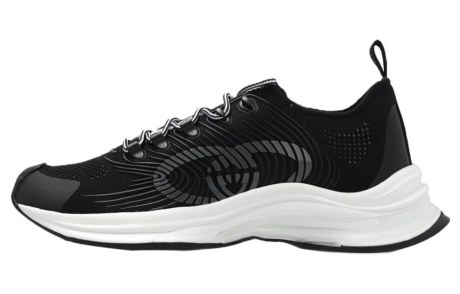 Мужские кроссовки Gucci RUN (черно-белые)