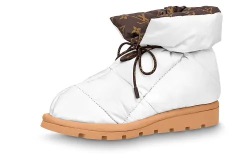 LOUIS VUITTON Pillow Abrasion Resistant Snow Boots Women's White