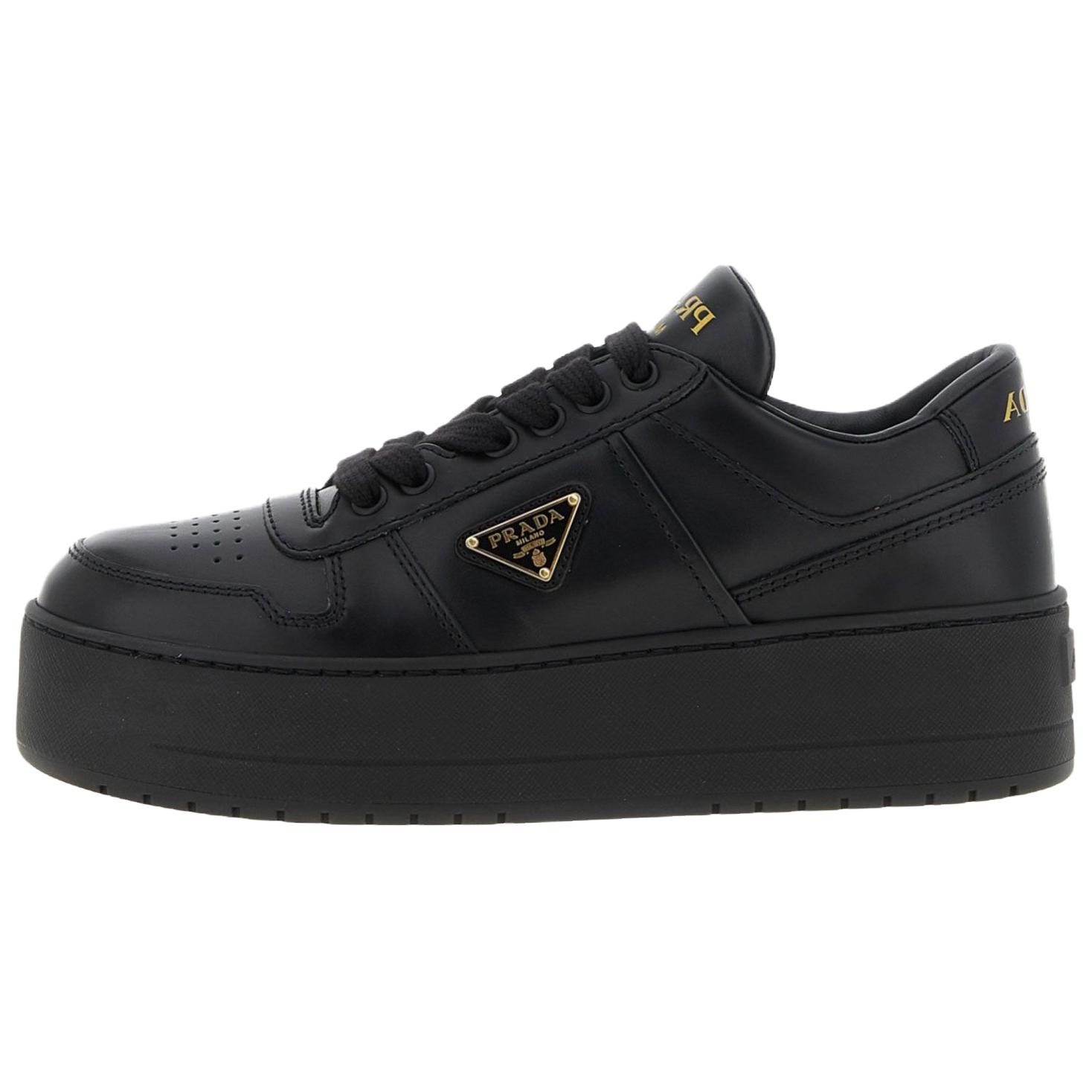PRADA Downtown Bold Low top Skateboard Shoes Women's Black