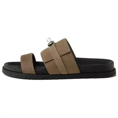 HERMES Jackson Slide Slippers 1.2cm Men's Brown