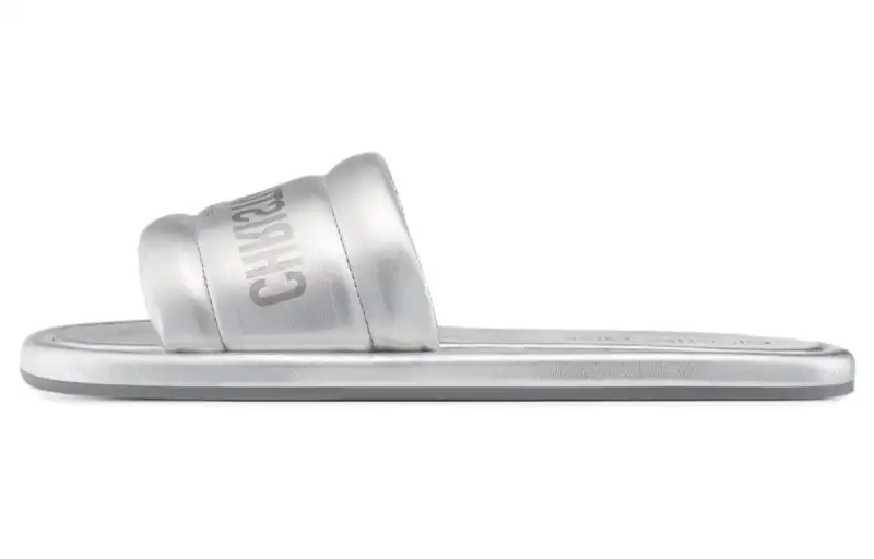 DIOR Every D Slide Slippers Women's Silver