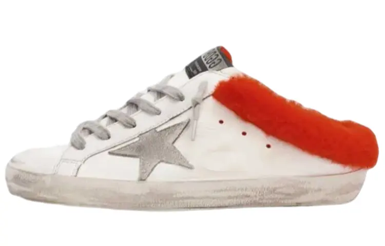 Golden Goose Super Star Sabot Pu Stylish Skateboarding Shoes Women's White