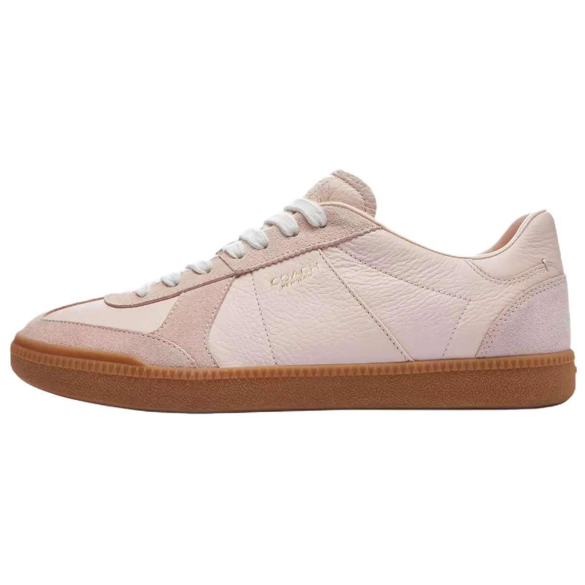 COACH Ellis Leather, Suede Low top Skateboard Shoes Women's Pink